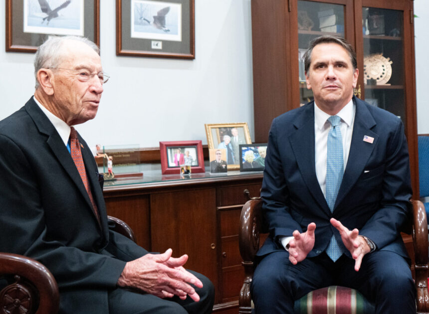 Blanche makes Senate visit ahead of confirmation push