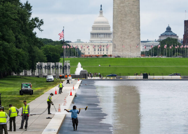 Trump exaggerates previous spending on Reflecting Pool