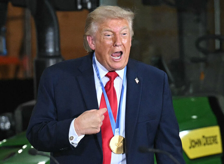 Trump soft pitches take-home pay message
