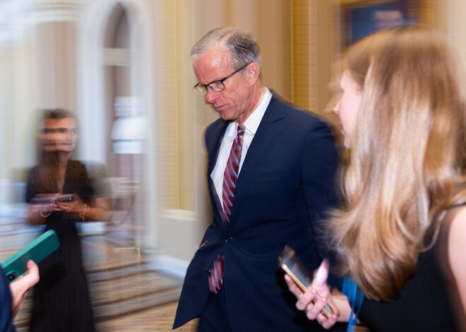 Trump’s ‘patience is running out’ with Thune over SAVE Act, Leavitt says