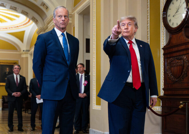 Which direction is Trump’s job approval rating headed?