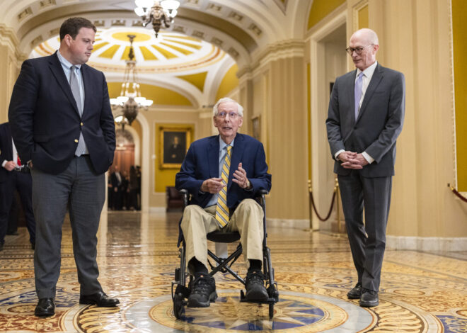 After lengthy absence, McConnell returns to Senate