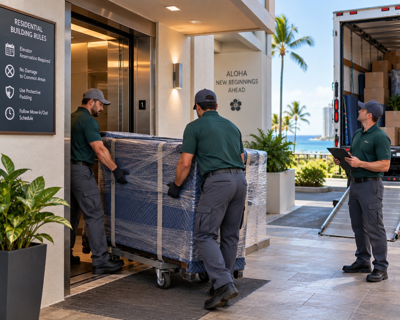 Beyond the Front Door: How Movers Navigate Building Rules Before a Mainland-to-Hawaii Pickup