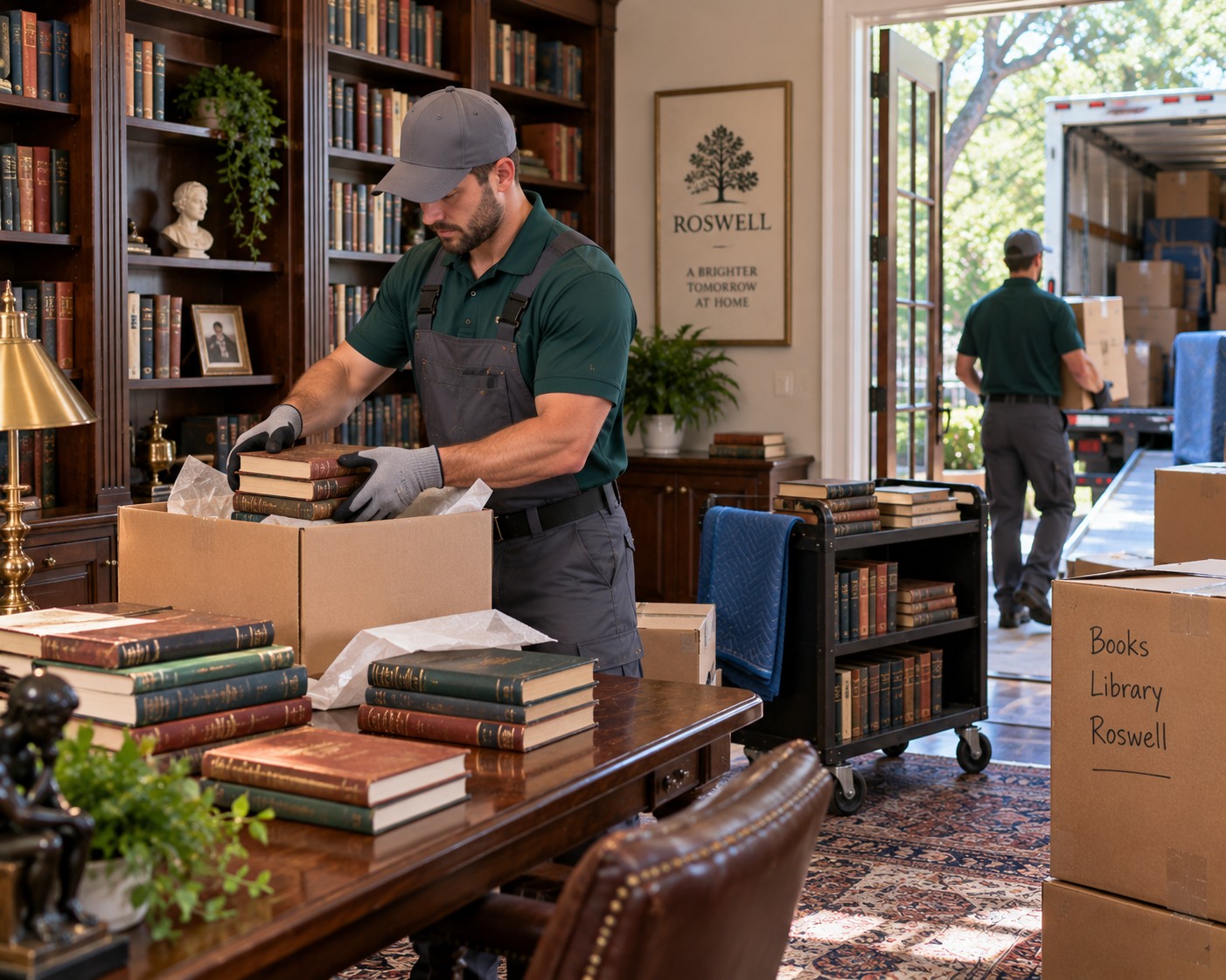 Moving a Home Library Between Roswell Properties Without Losing the Order
