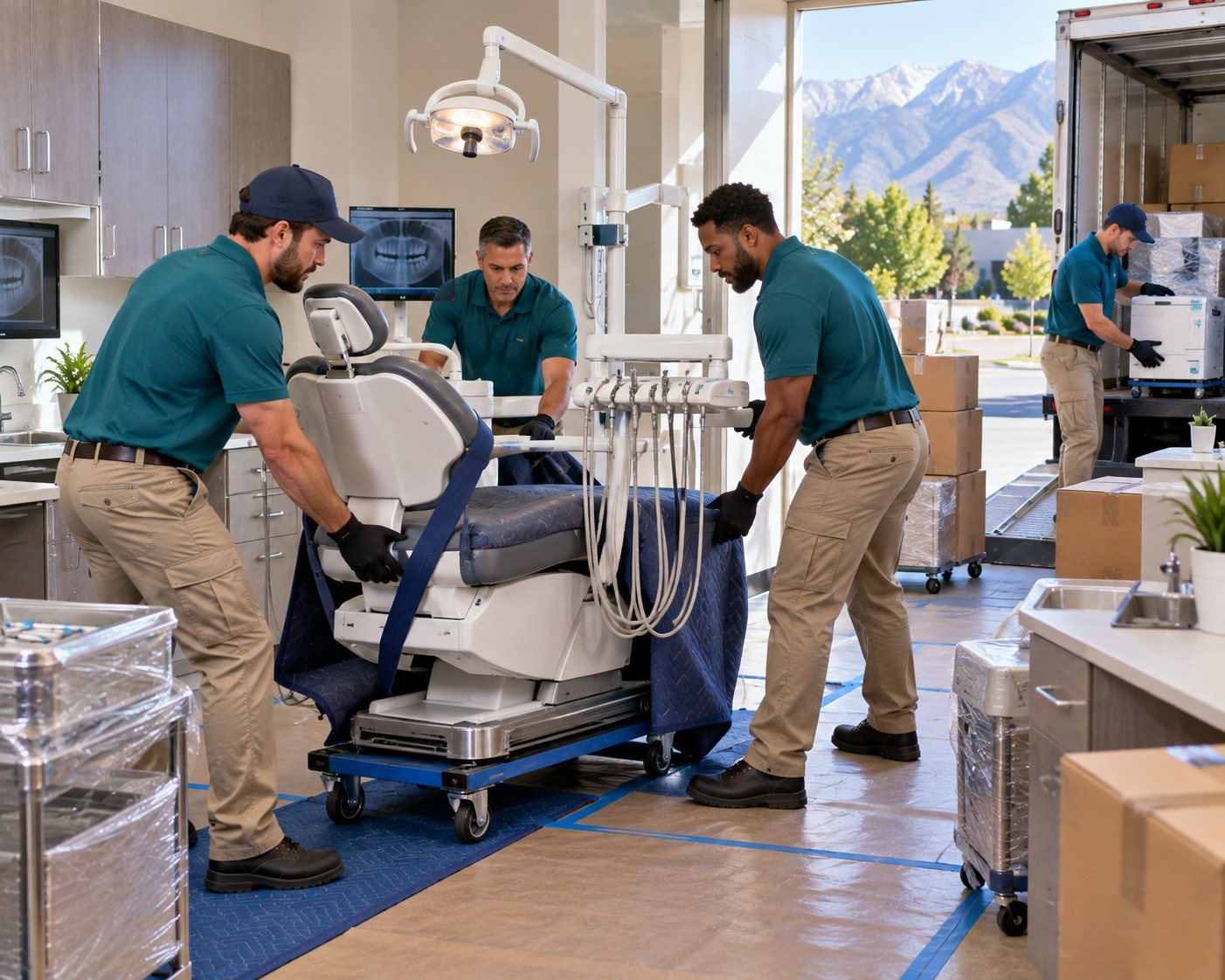 Moving a Dental Practice in Sandy: Protecting Equipment From Chair to New Office