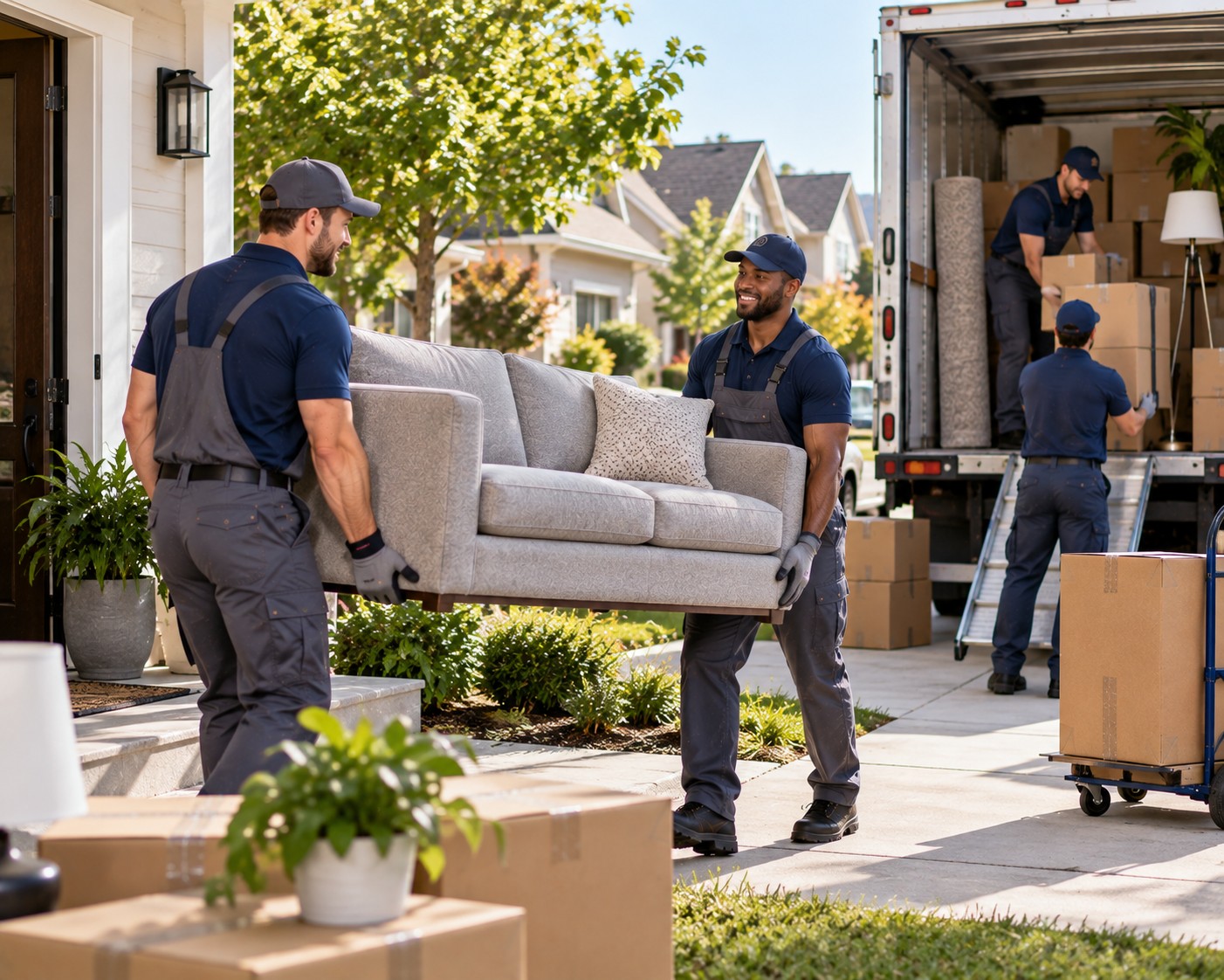 Short Distance Movers for a Smooth Neighborhood-to-Neighborhood Relocation