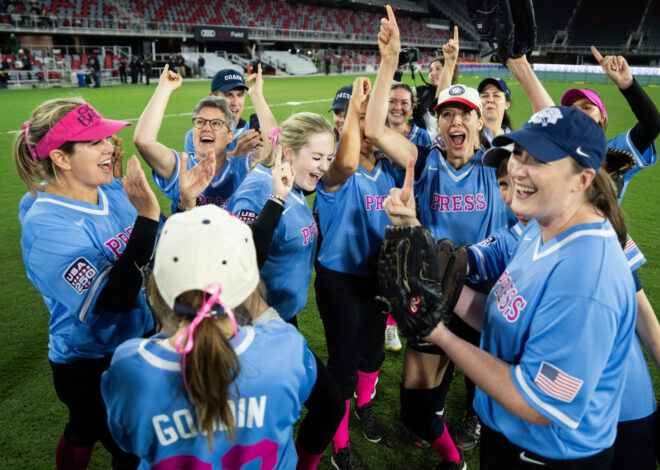 Journalists get the win in high-scoring Congressional Women’s Softball Game